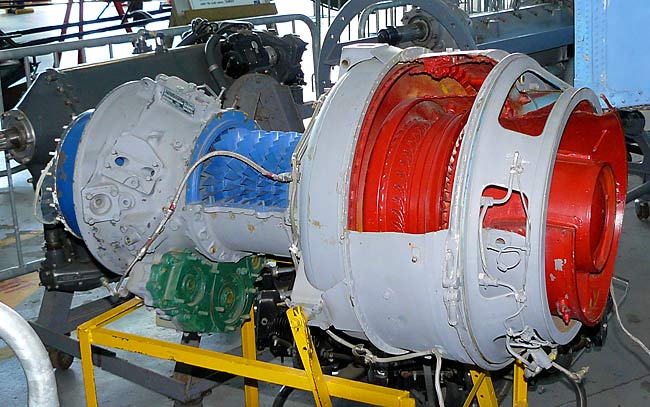 11 Avco Lycoming T53-L-9A Turboshaft Engine