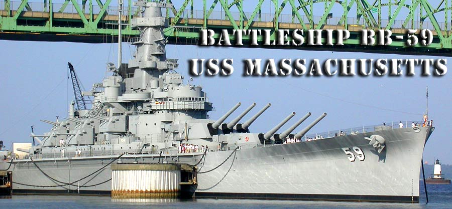 USS Massachusetts BB59 Banner USS Massachusetts BB59 Banner