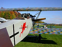 Fokker D. VII German Biplane at The Old Rhinebeck Aerodrome in Rhinebeck, NY