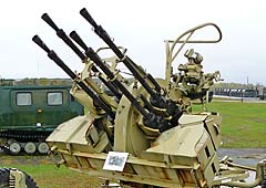 Russian ZPU-4 AAA Gun