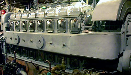 Eight Cylinder Diesel Generator