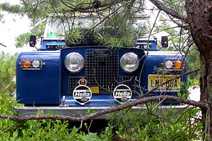 Bill Maloney's IIA Land Rover in the New Jersey Pine Barrens