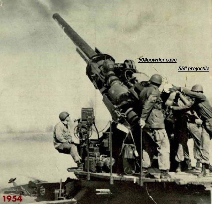 120mm M1 Anti Aircraft Gun Labelled