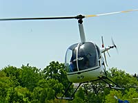 Robinson R22 in flight