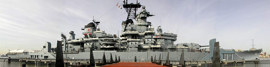 Battleship USS New Jersey Panorama
