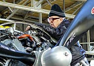 Joe Tesoriero Doing R-2000 Radial Engine Maintenance at Floyd Bennett Field