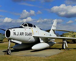 Republic F-84F Thunderstreak at the Militia Museum of New Jersey