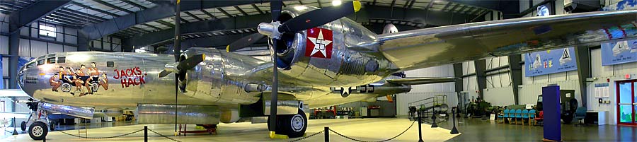 Click for a larger panorama of the B-29 Superfortress