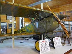 An unrestored Fokker D. VII at the Brome County Museum in Knowlton, Quebec