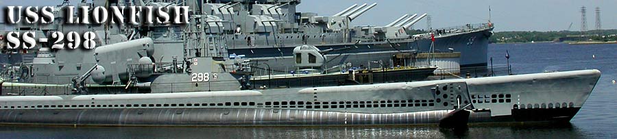 Submarine USS Lionfish SS-298 Banner