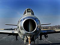 Republic F-84 Thunderjet at the Mid Atlantic Air Museum in Reading, PA