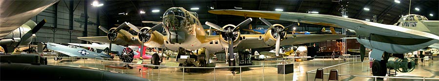 Click here for a panorama of the Boeing B-17 Flying Fortress Shoo Shoo Baby at the US Air Force Musuem