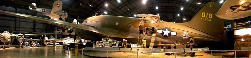 Click Here for a larger panorama of the C-46 Commando at the USAF Museum in Dayton