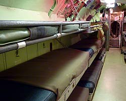 Submarine USS Requin Crew's Bunks