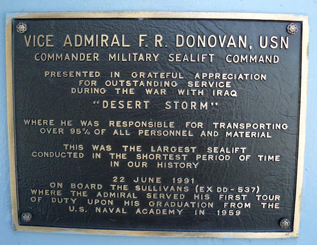 12ViceAdmiralDonovanPlaque