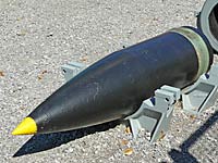 Sixteen Inch Naval Shell and Gun Barrel