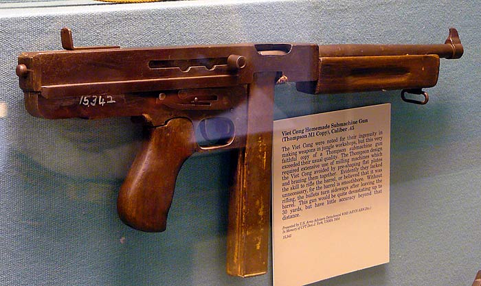 12 Viet Cong Homemade Thompson Submachine Gun