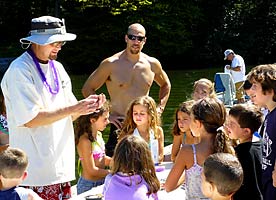 Dave McFadden Teaches Fishing to the Kids