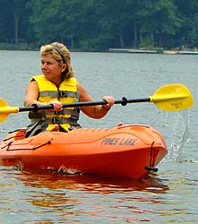 Holly Ryan Observes Pines Lake sailing races