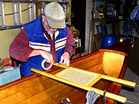 Ken Wallo Fitting the cane seats