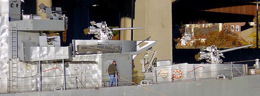 Bow View of the Destroyer Escort at dawn