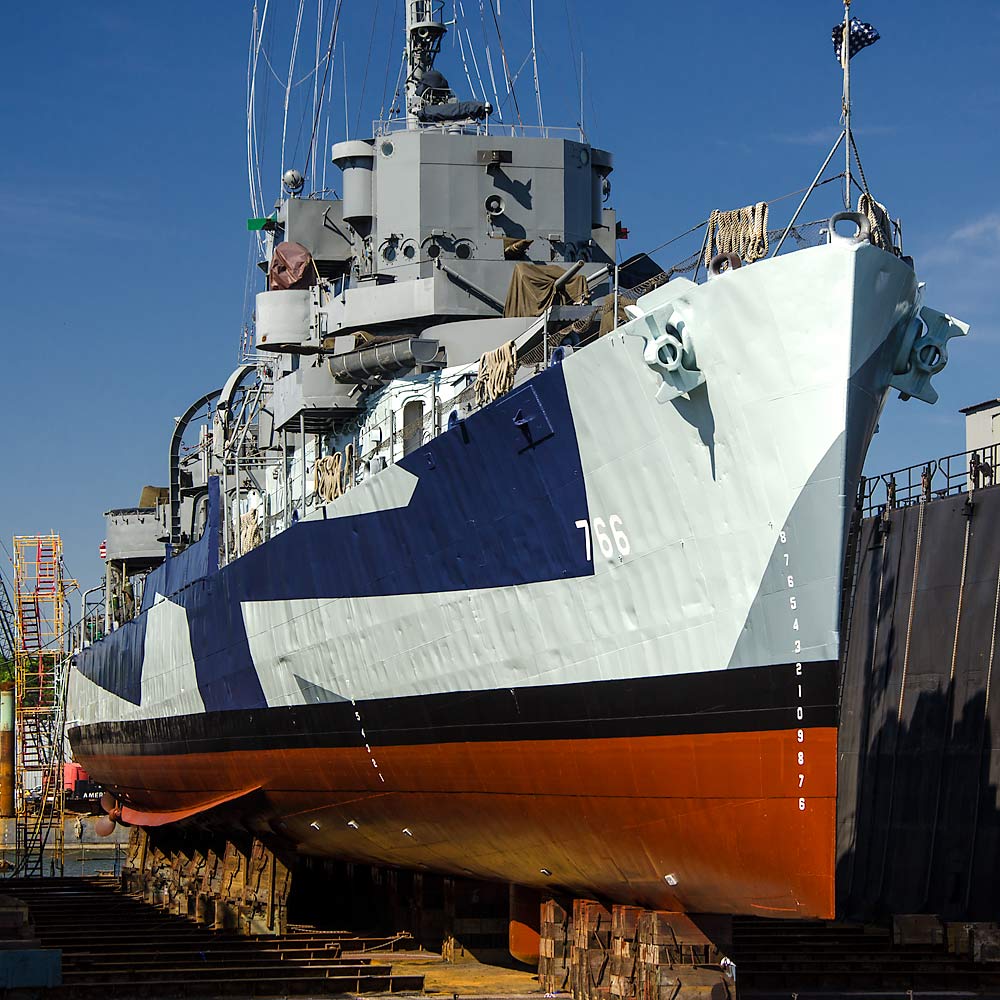 54USSSlaterInDrydock