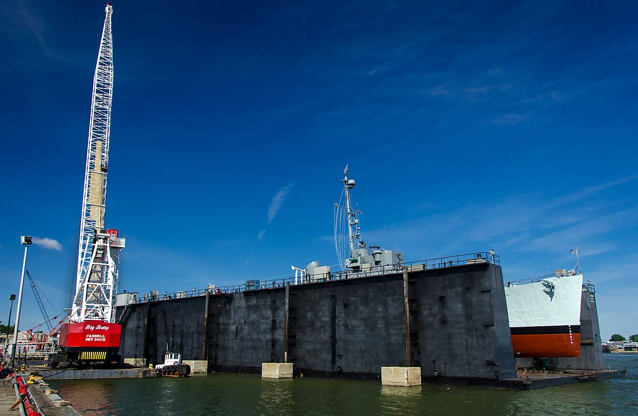 41 USS Slater In Drydock