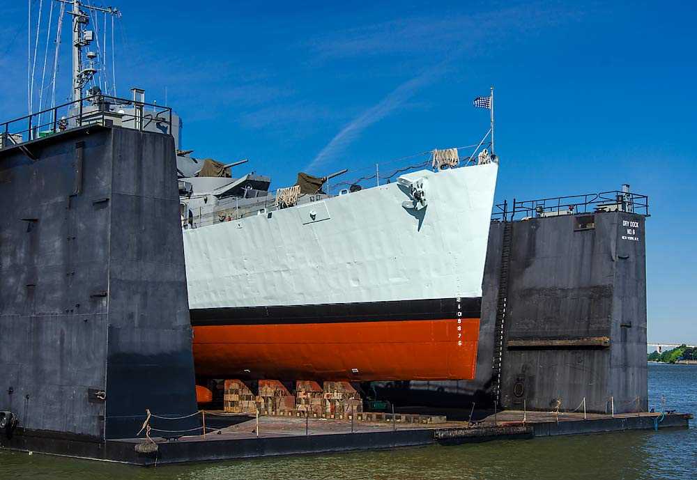 66 USS Slater In Drydock