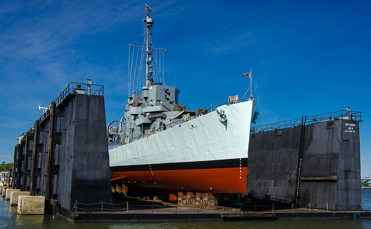 68 USS Slater In Drydock