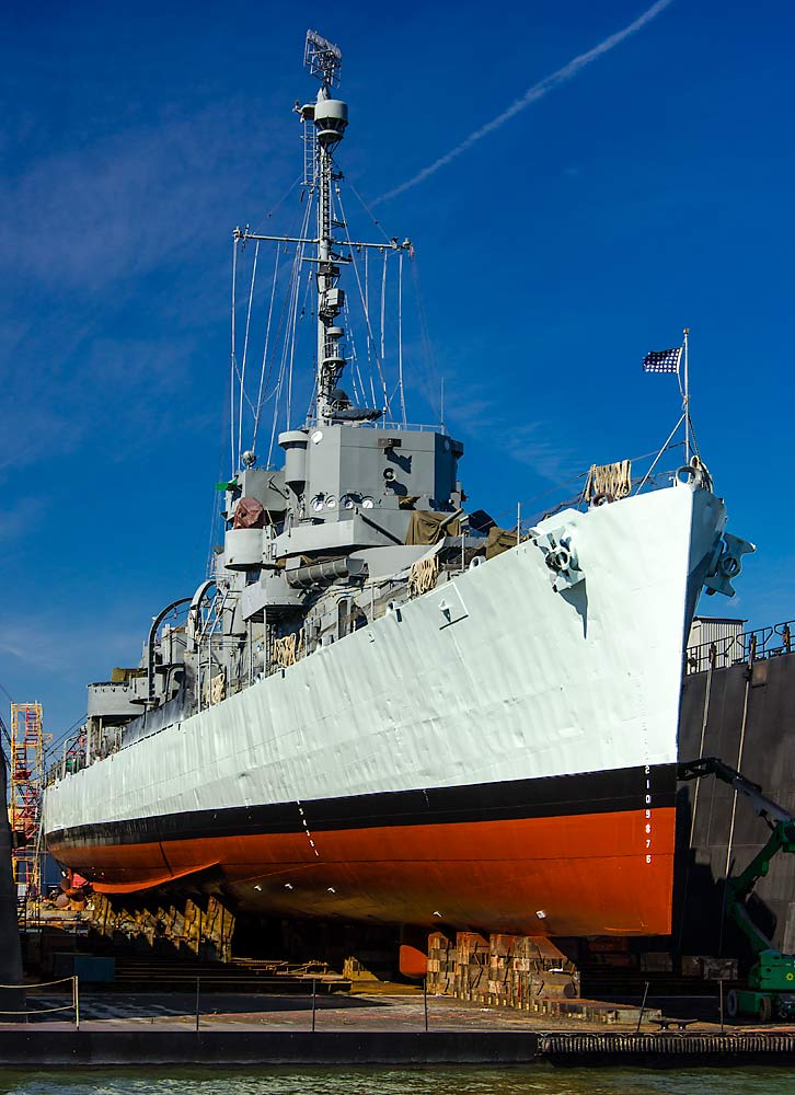 72 USS Slater In Drydock