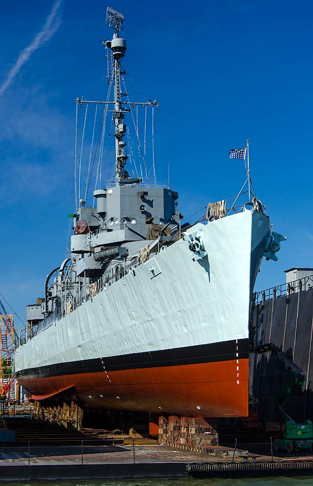 74 USS Slater In Drydock