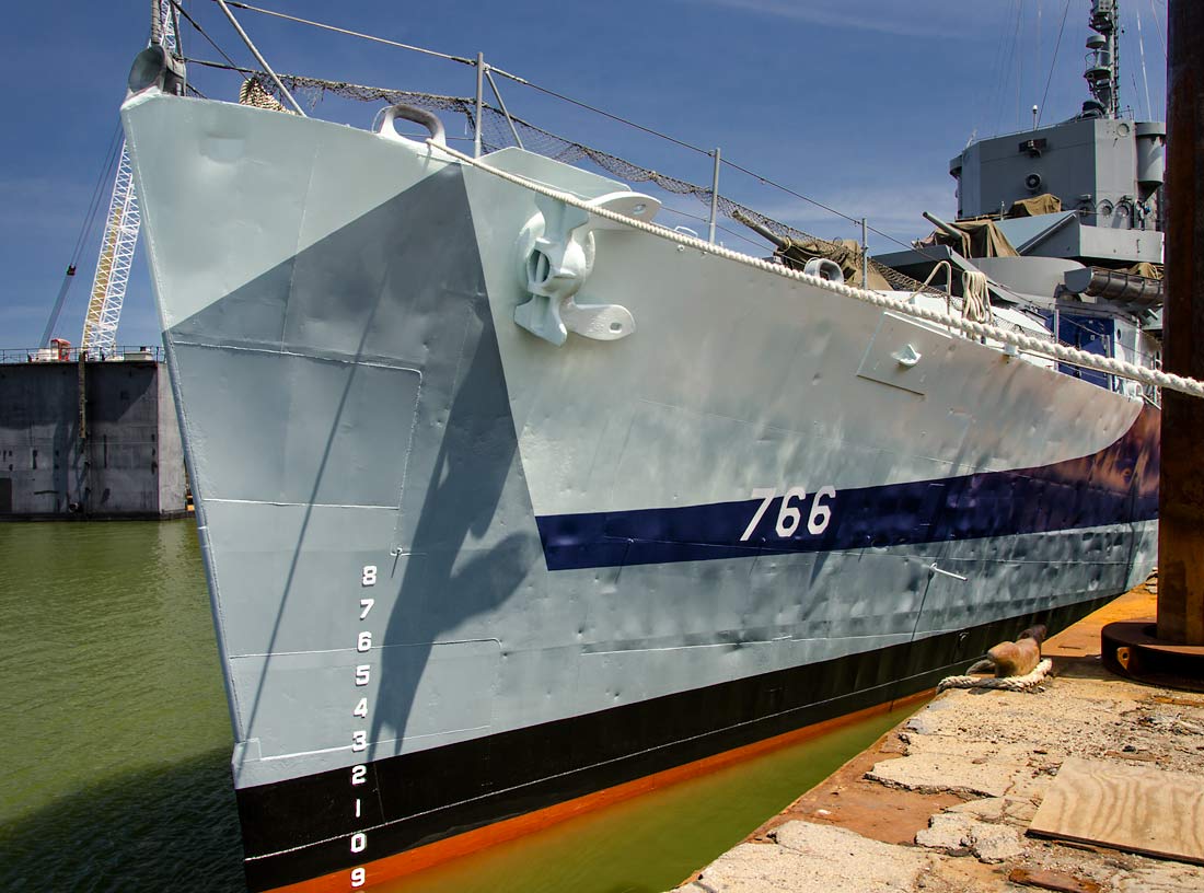 37 USS Slater Bow