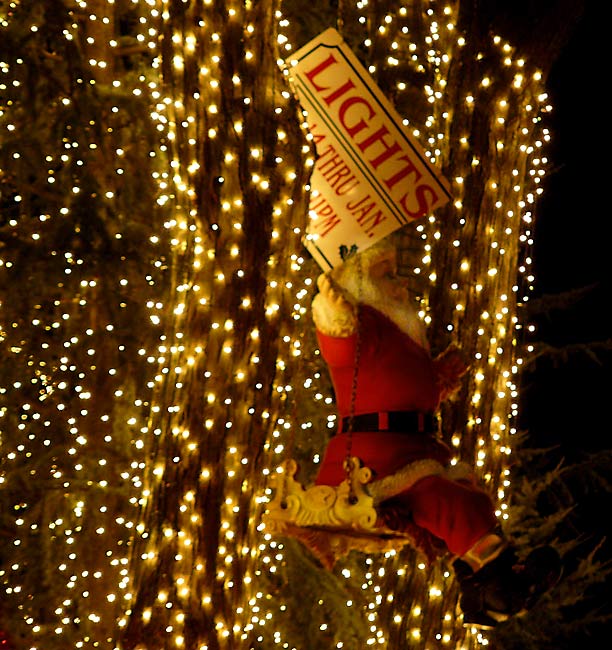 Elvis House Swing Santa on Corner