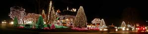 Elvis House in Mahwah Christmas Lights Corner View