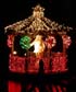 Gazebo in the Pond with Father Christmas