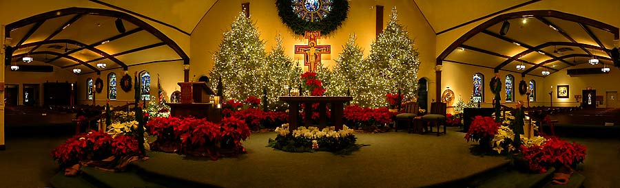 St. Mary's Church at Christmas in Pompton Lakes, NJ