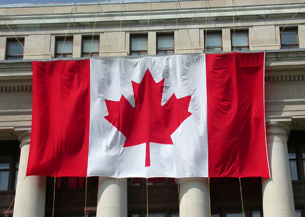 Canadian Flag Before the Storm